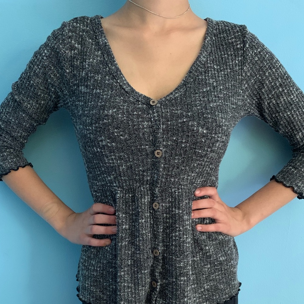 No Boundaries knit top.